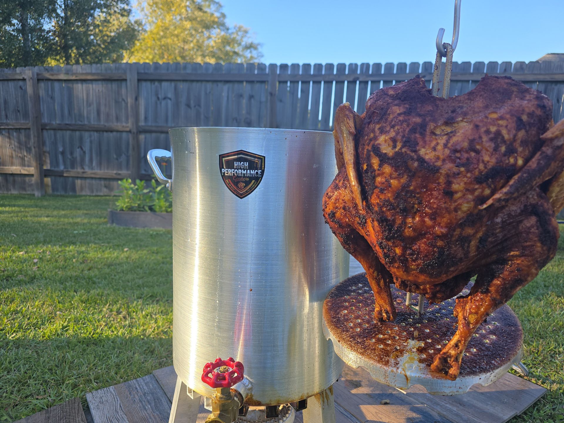 Turkey With Pacifier How to Fry a Turkey with Randy Watson