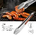 Metal BBQ Cooking Utensil set tongs.webp