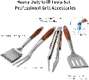 Metal BBQ Cooking Utensil set pro grill set.webp