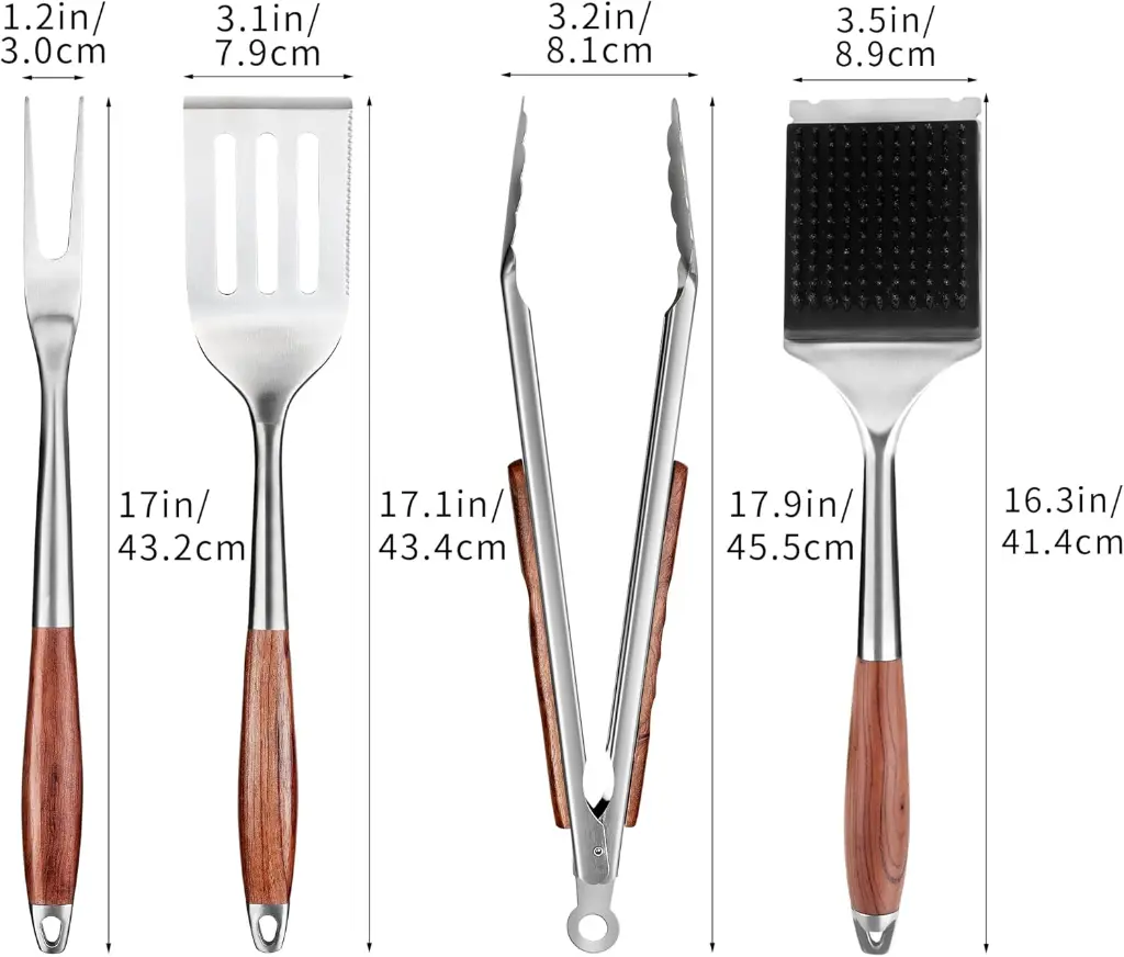 Metal BBQ Cooking Utensil set.webp