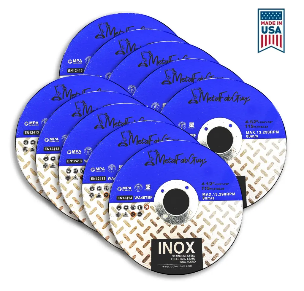 Precision Cutting Discs for Stainless Steel & Metal by Metal Fab Guys (10 PK)