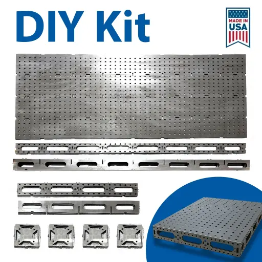 4' x 4' Industrial Grade Welding (Fixture) Table DIY Kit by MetalFabGuys