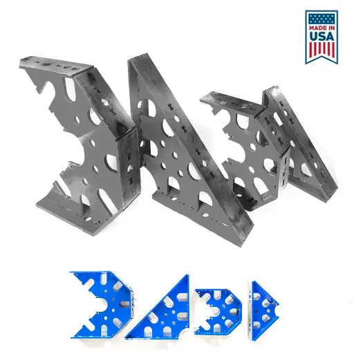 Welding Square Bundle (4-Pack: 2x8" + 2x12") Set by Metal Fab Guys