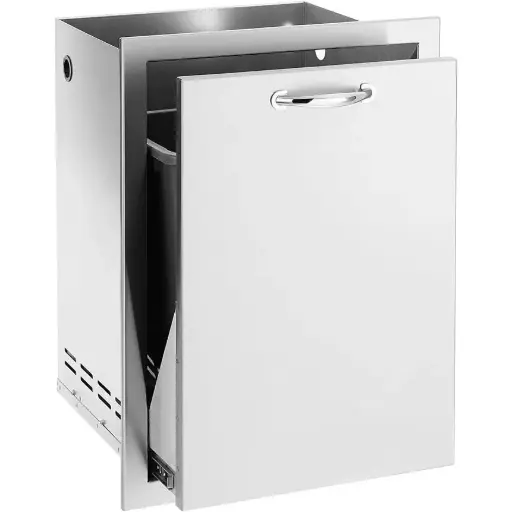 [125-TF-TD2-20-A] 20" 2-Bin Trash/Recycling Drawer